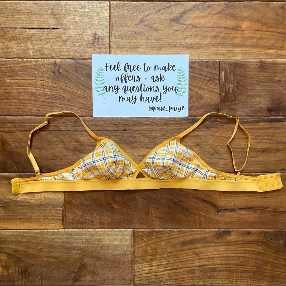 Yellow Plaid Bralette
